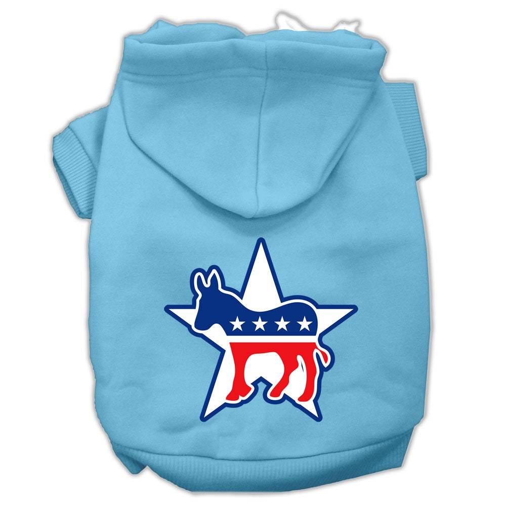 Pet Hoodie Screen Printed, "Democrat"