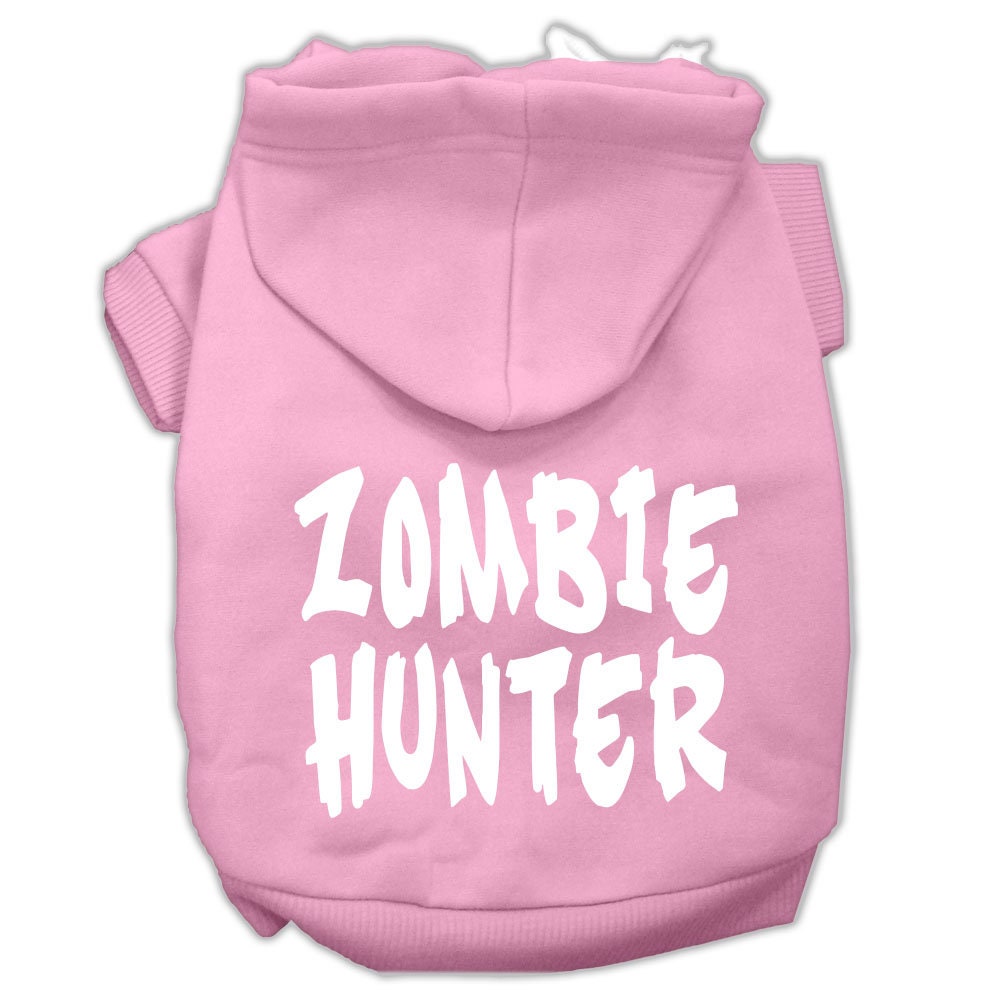 Halloween Pet Hoodie Screen Printed, "Zombie Hunter"