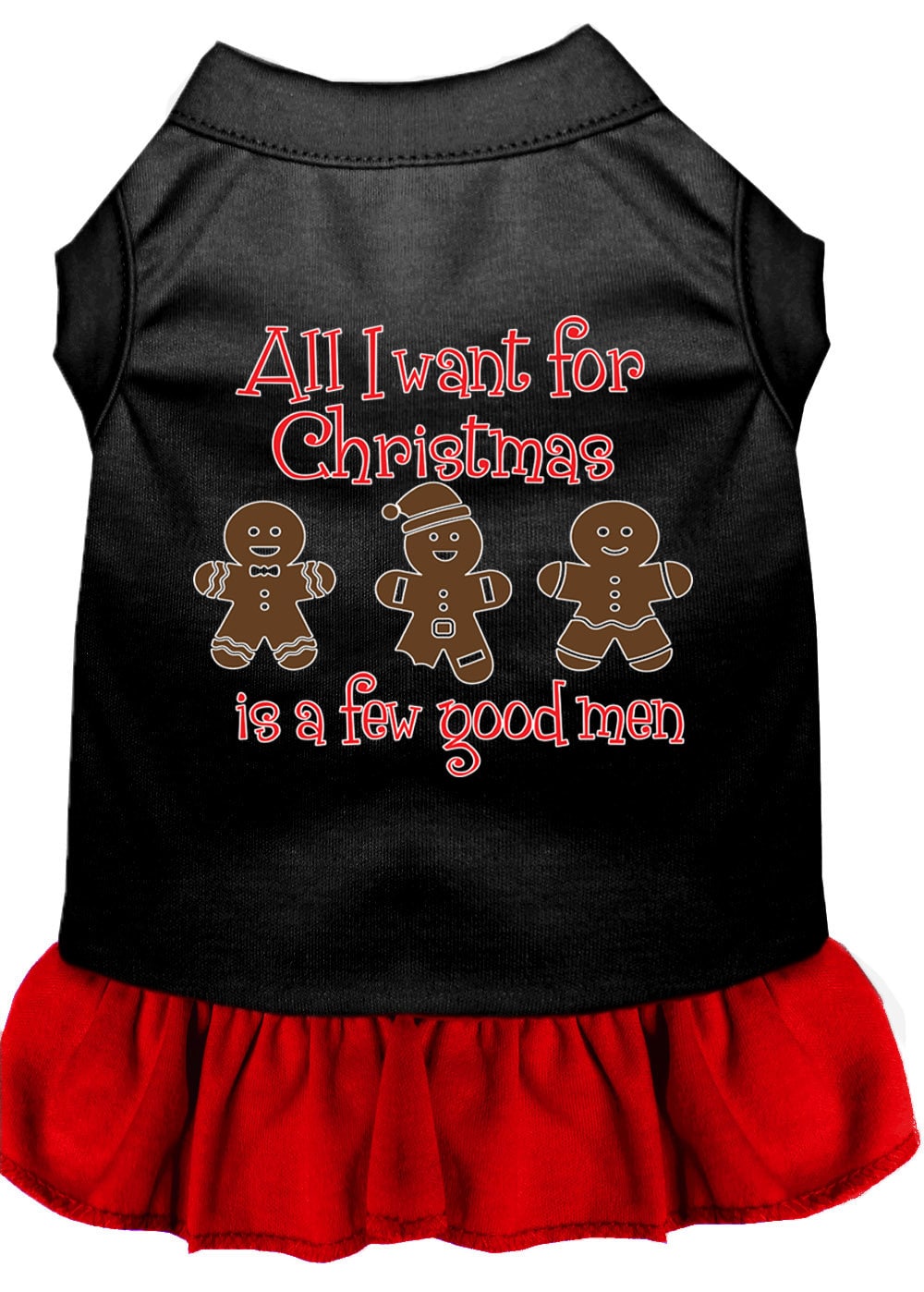 Christmas Pet Dress, "All I Want For Christmas Is A Few Good Men"