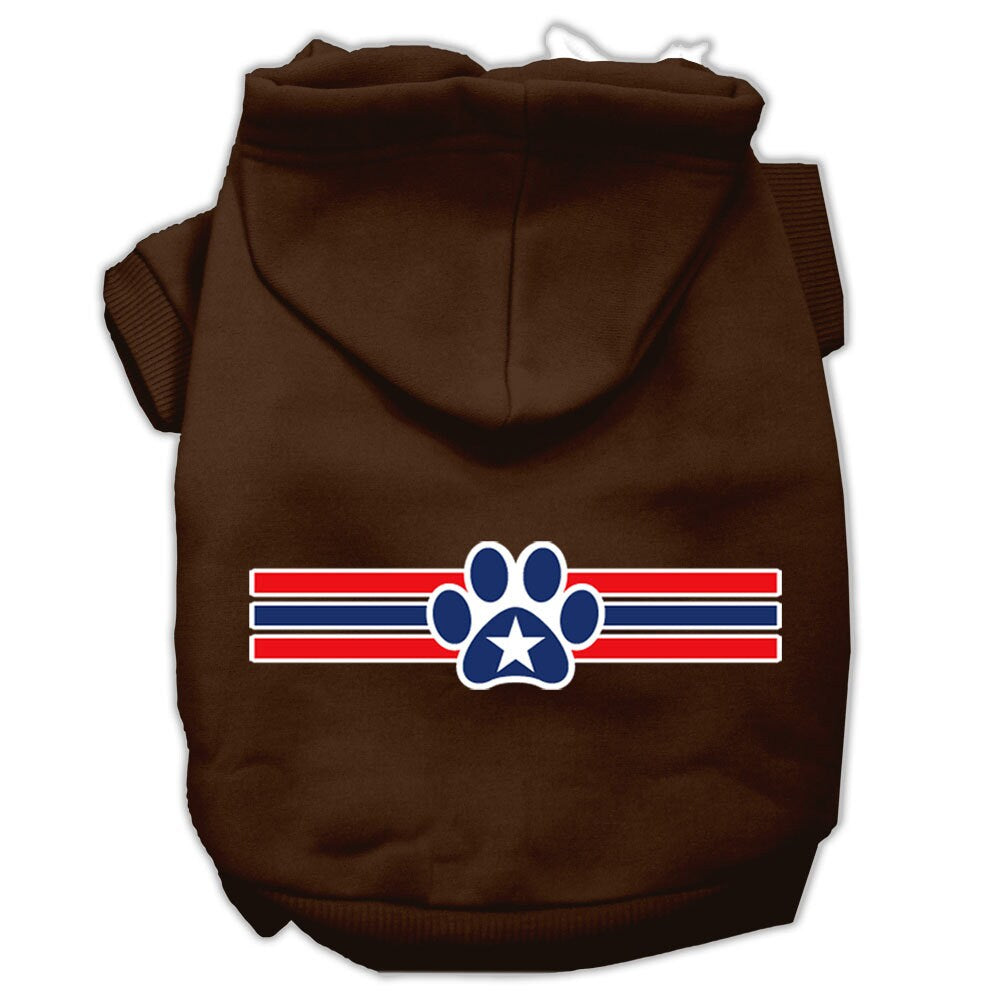 Pet Hoodie "Patriotic Star Paw"