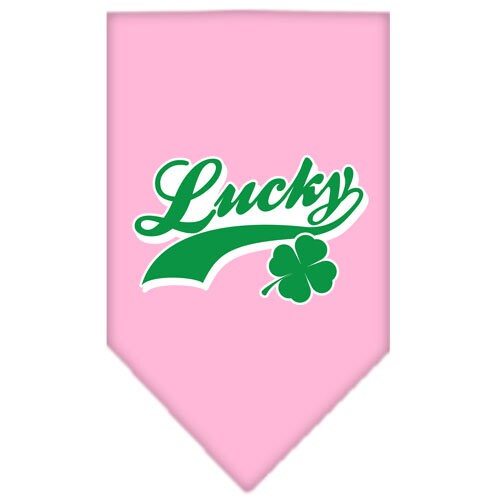 Pet and Dog Bandana Screen Printed, "Lucky Swoosh"