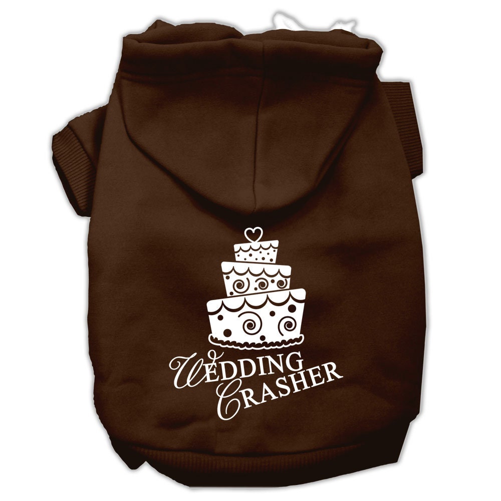Pet Hoodie Screen Printed, "Wedding Crasher"