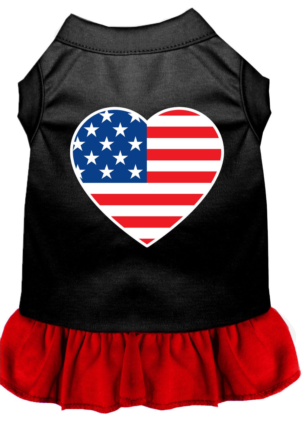 Pet Dress "American Flag Heart"