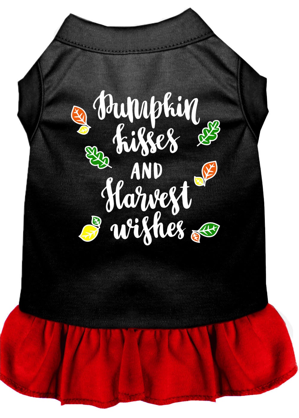 Pet Dress "Pumpkin Kisses and Harvest Wishes"