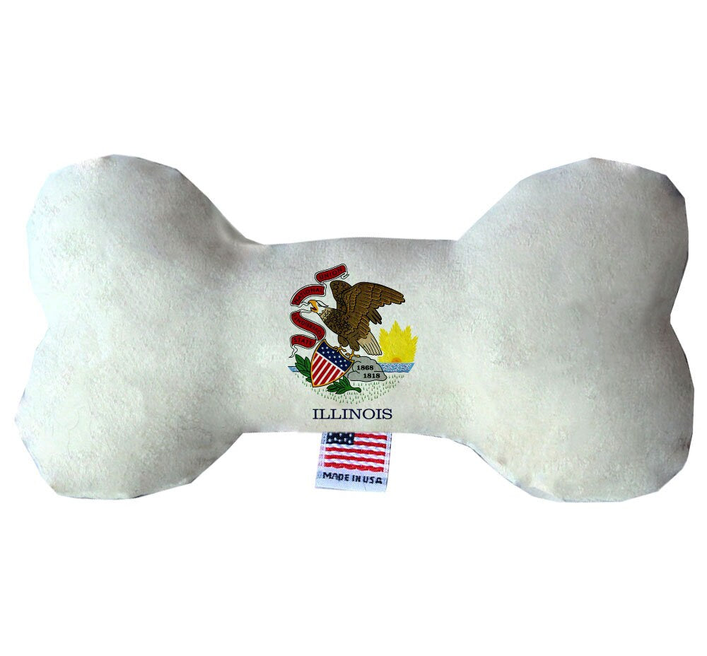 Pet & Dog Plush Bone Toys, "Illinois State Options"