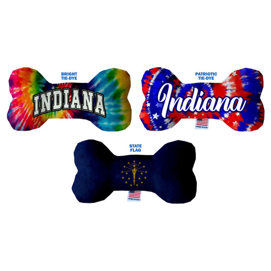Pet & Dog Plush Bone Toys, "Indiana State Options"