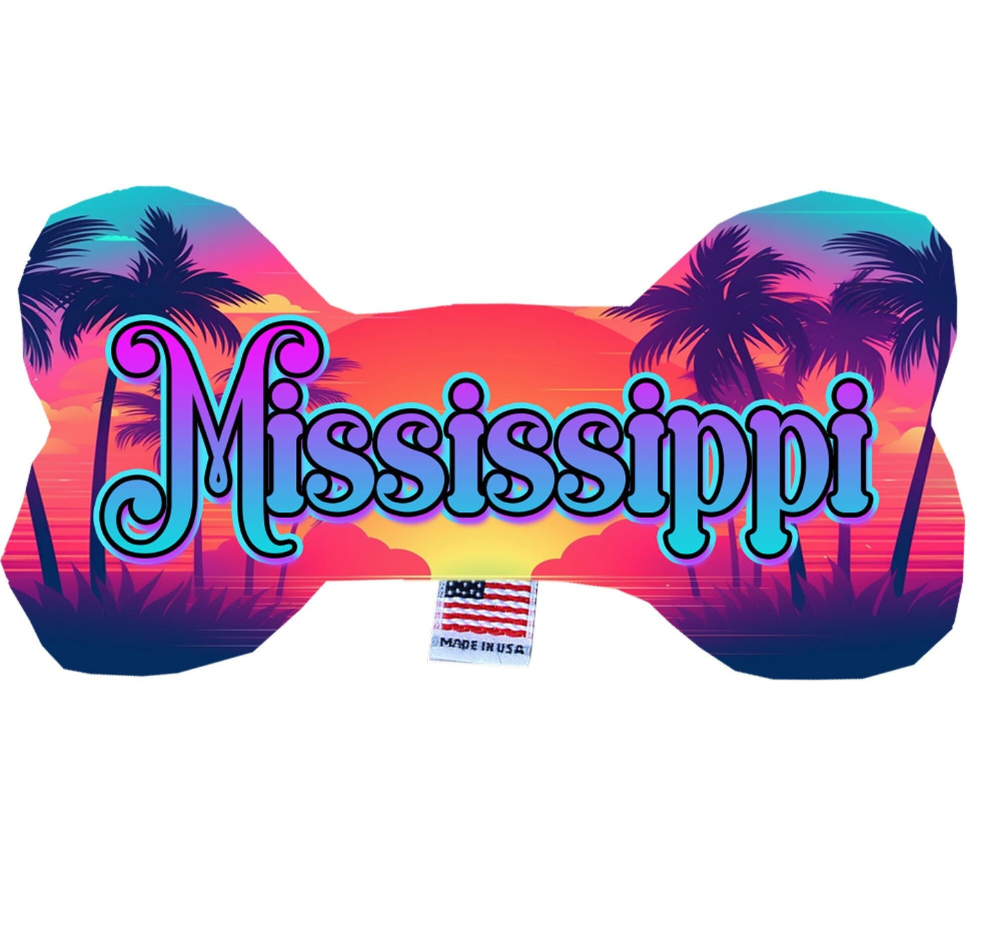 Pet & Dog Plush Bone Toys, "Mississippi State Options"