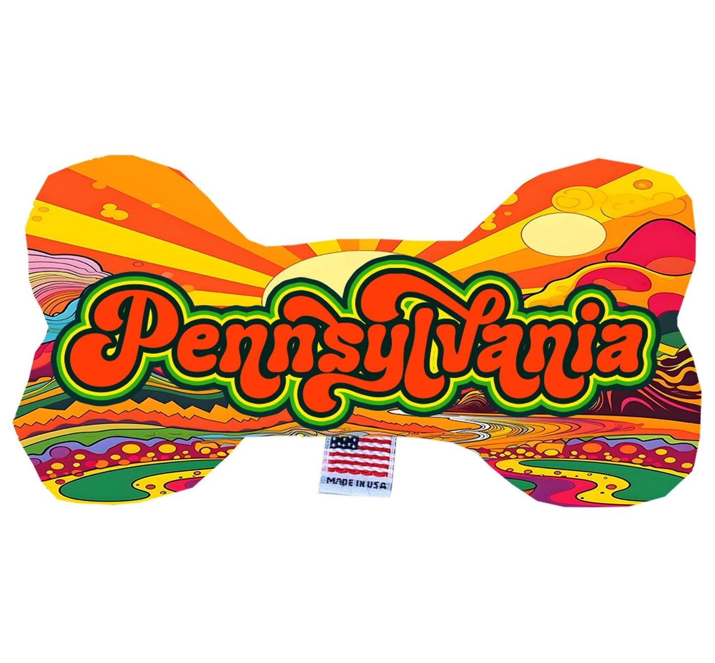 Pet & Dog Plush Bone Toys, "Pennsylvania State Options"
