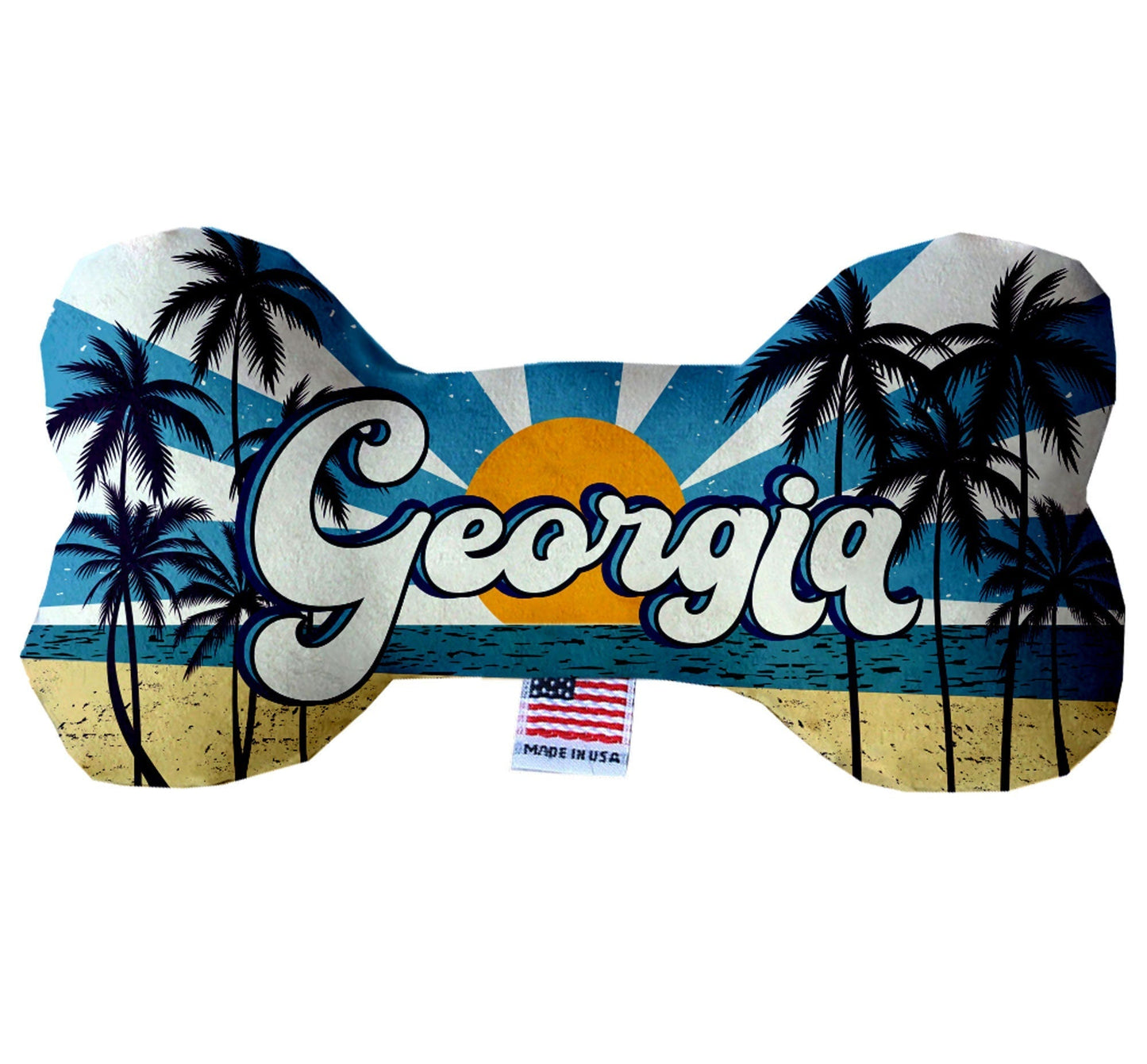 Pet & Dog Plush Bone Toys, "Georgia Coast"