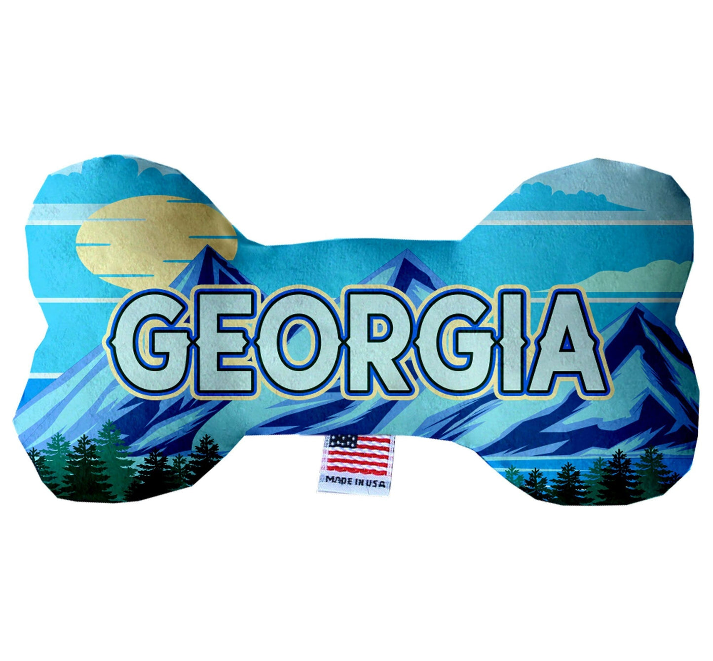 Pet & Dog Plush Bone Toys, "Georgia Mountains"