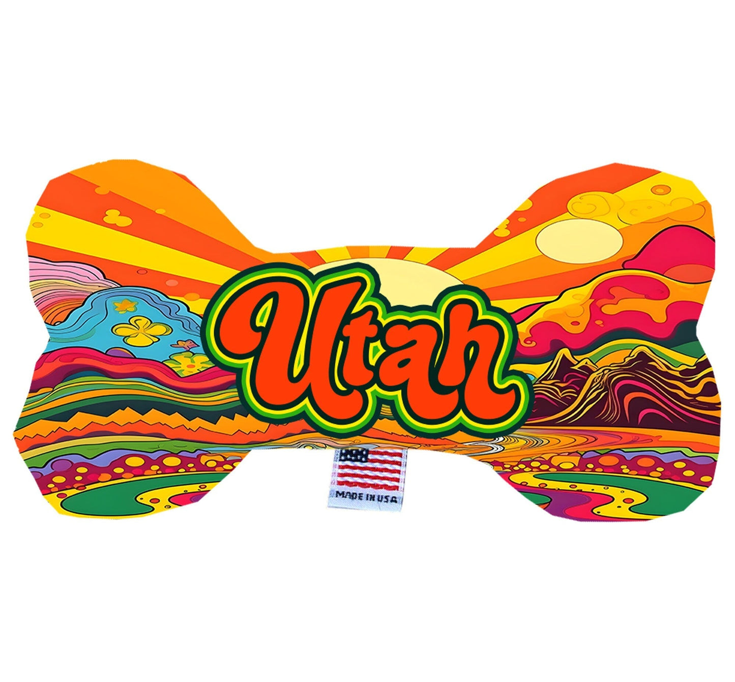 Pet & Dog Plush Bone Toys, "Utah Mountains"