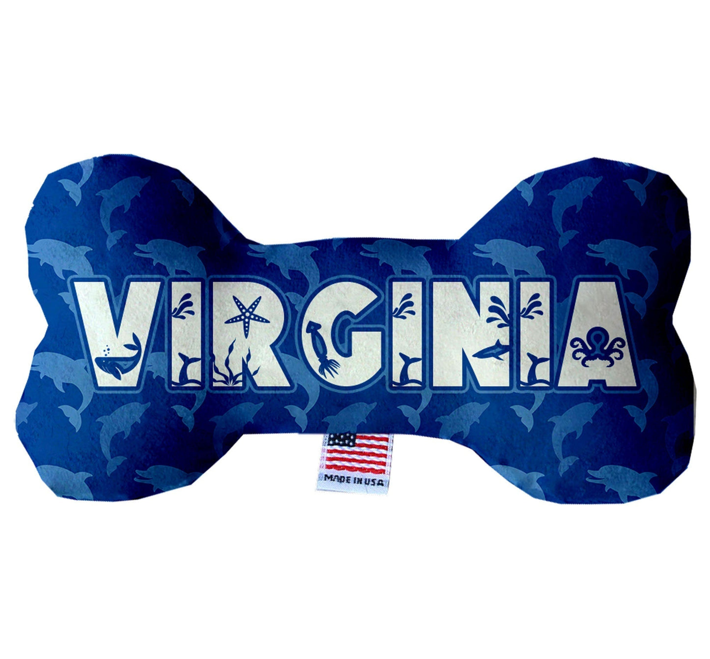 Pet & Dog Plush Bone Toys, "Virginia Coast"