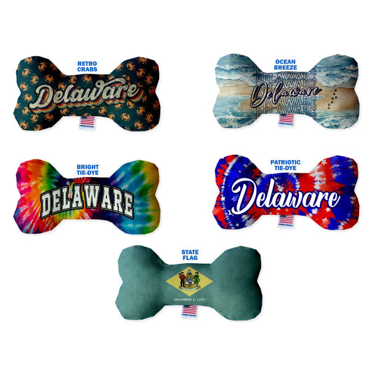 Pet & Dog Plush Bone Toys, "Delaware State Options"
