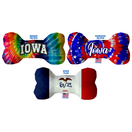 Pet & Dog Plush Bone Toys, "Iowa State Options"