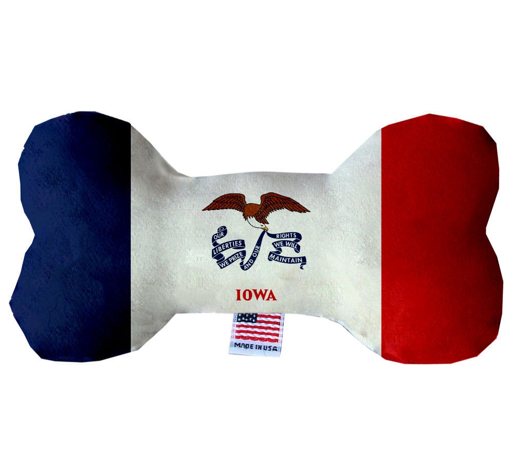 Pet & Dog Plush Bone Toys, "Iowa State Options"