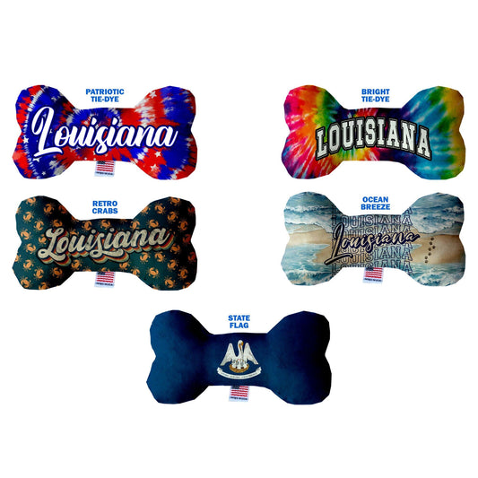 Pet & Dog Plush Bone Toys, "Louisiana State Options"