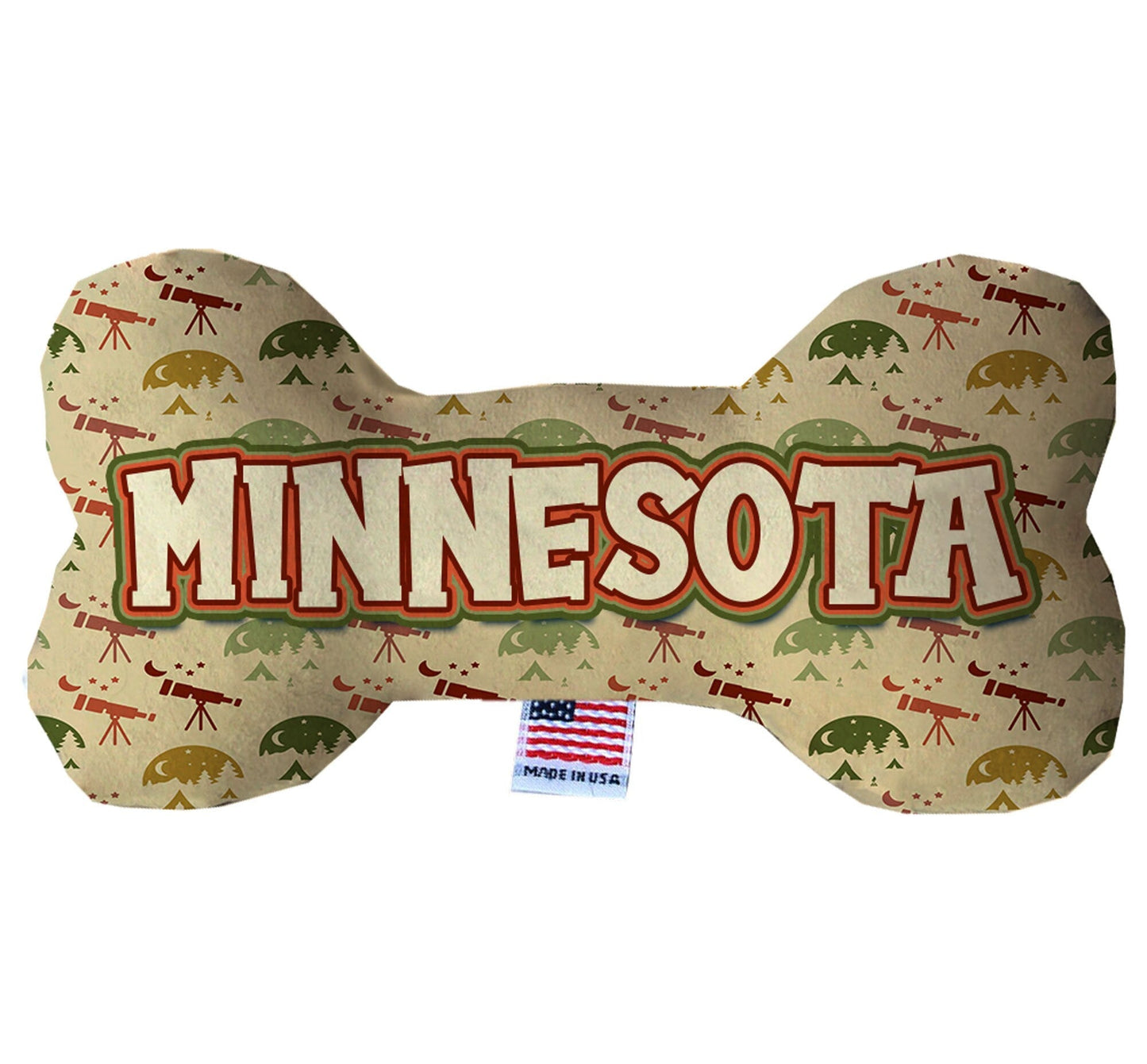 Pet & Dog Plush Bone Toys, "Minnesota State Options"