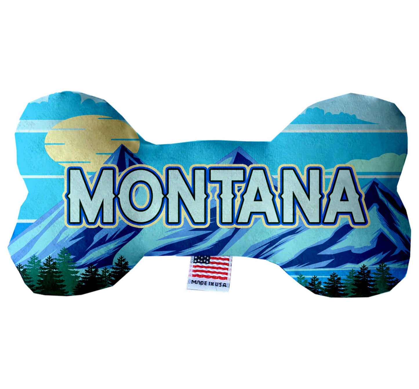 Pet & Dog Plush Bone Toys, "Montana State Options"