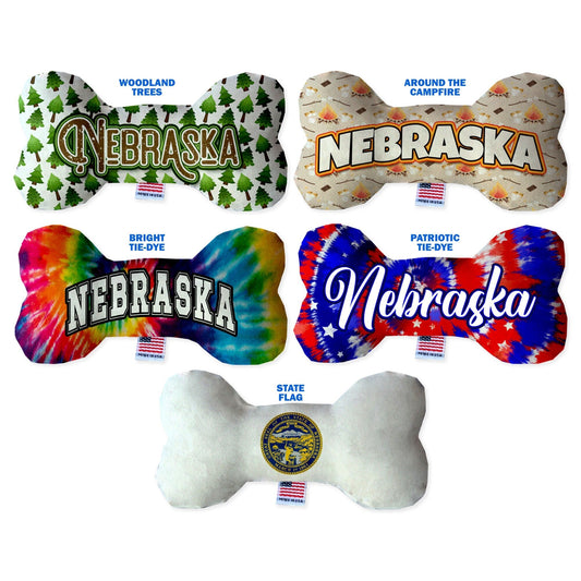 Pet & Dog Plush Bone Toys, "Nebraska State Options"
