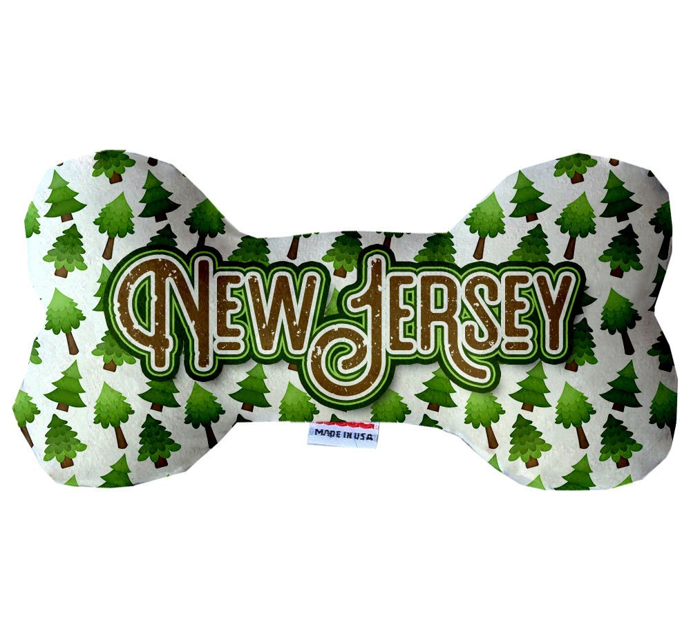 Pet & Dog Plush Bone Toys, "New Jersey State Options"