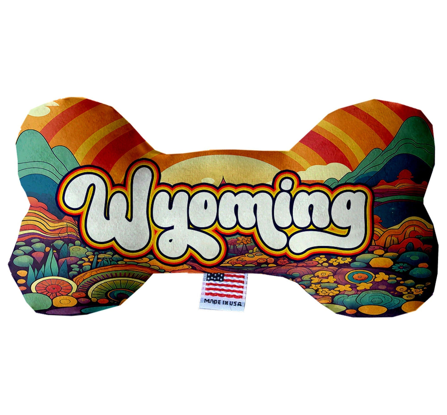 Pet & Dog Plush Bone Toys, "Wyoming State Options"