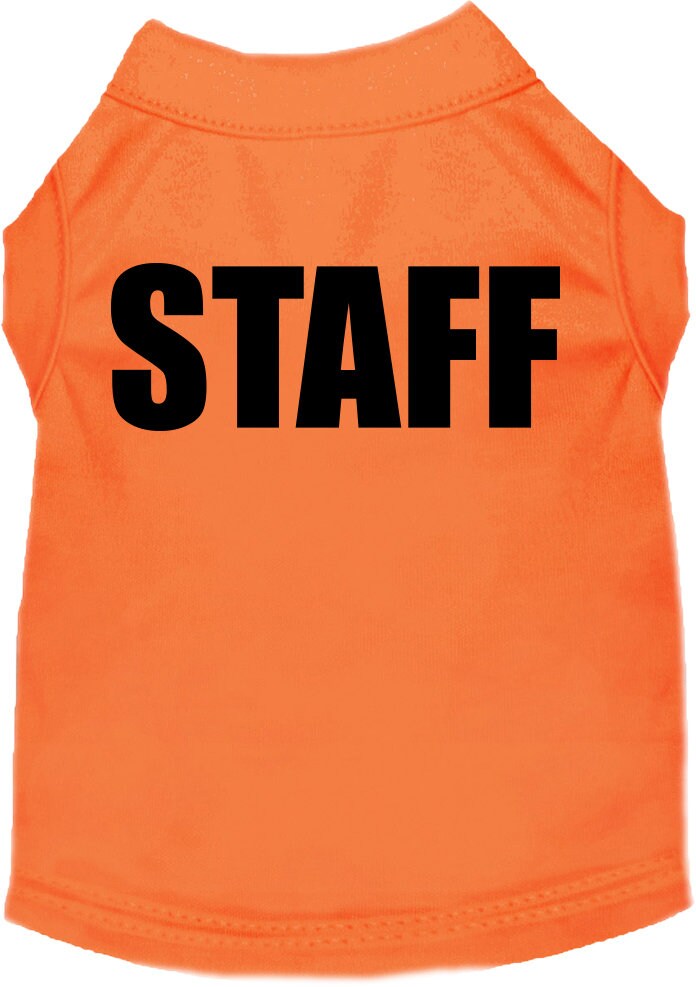 Pet Dog & Cat Shirt Screen Printed, "Staff Costume"