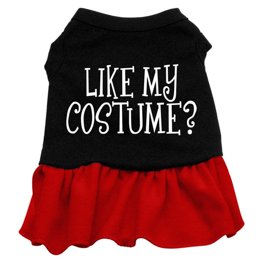Halloween Pet Dress Screen Printed, "Like My Costume"