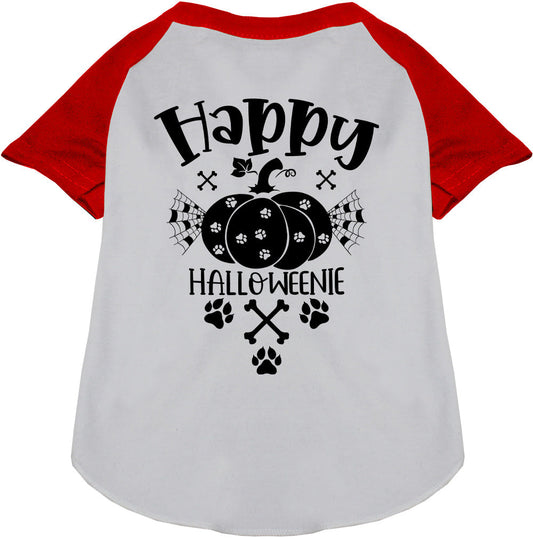 Happy Halloweenie Pet Raglan Shirt
