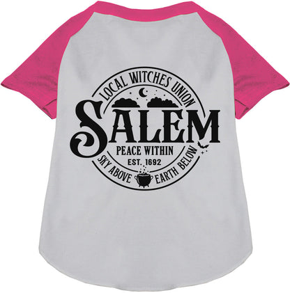 Salem Witches Union Pet Raglan Shirt