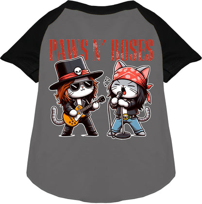 Paws N' Roses Pet Raglan Shirt