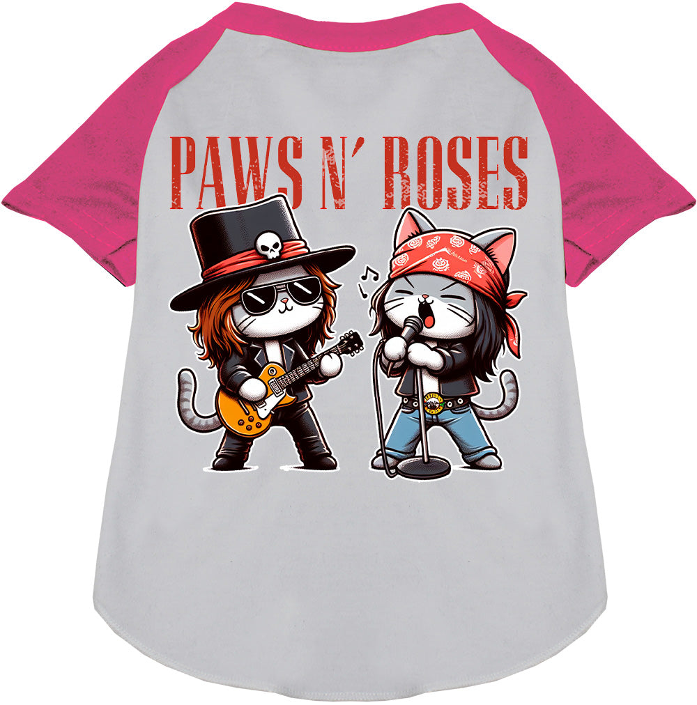 Paws N' Roses Pet Raglan Shirt