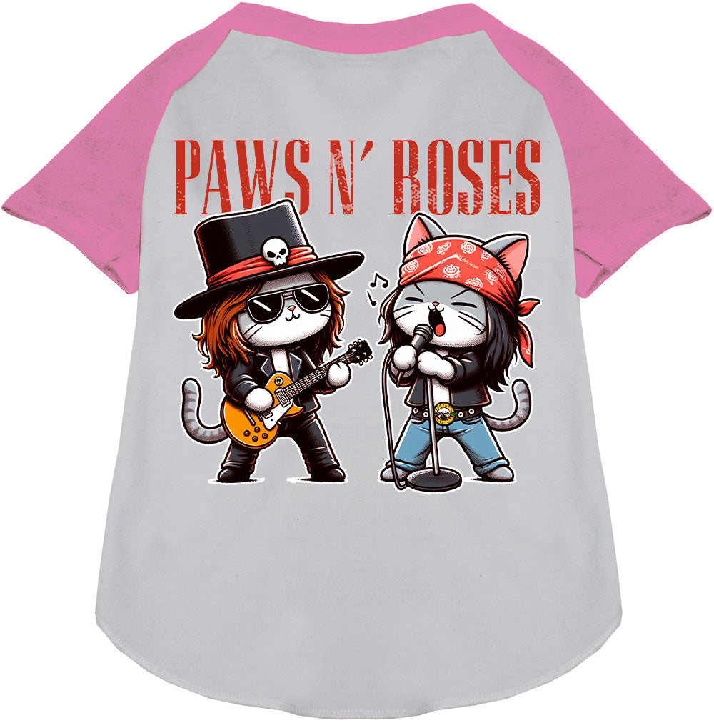 Paws N' Roses Pet Raglan Shirt