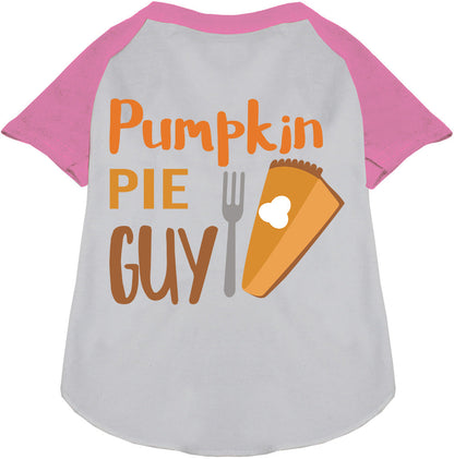 Pumpkin Pie Guy Pet Raglan Shirt