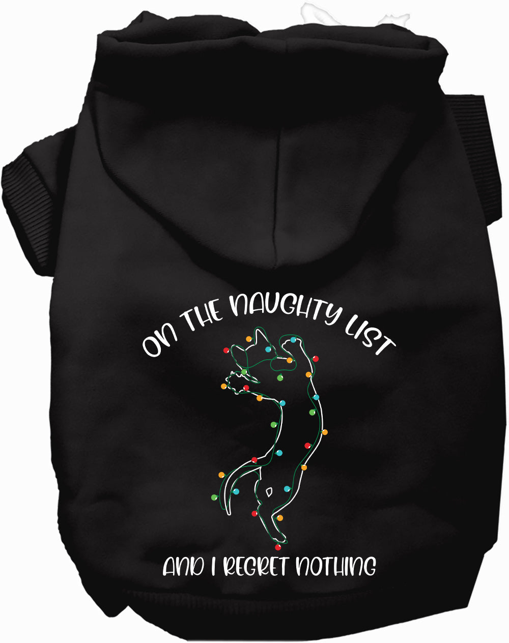 Kitty on the Naughty List Pet Hoodie