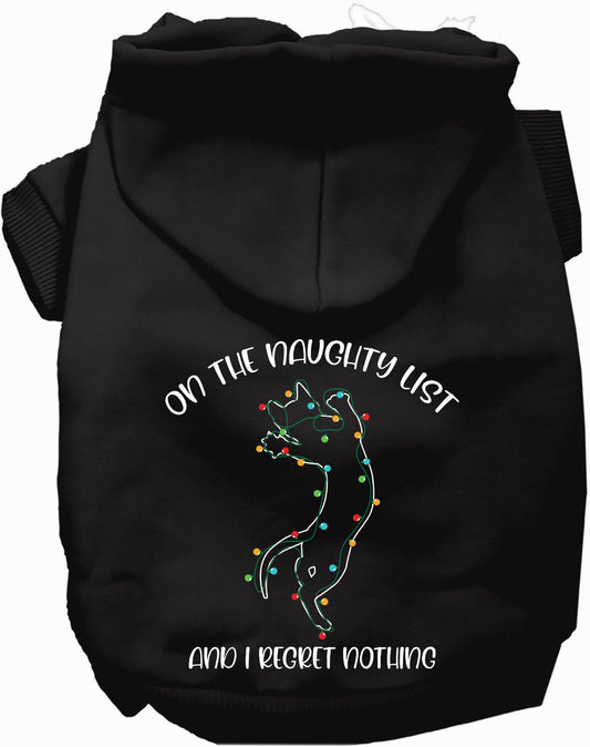Kitty on the Naughty List Pet Hoodie