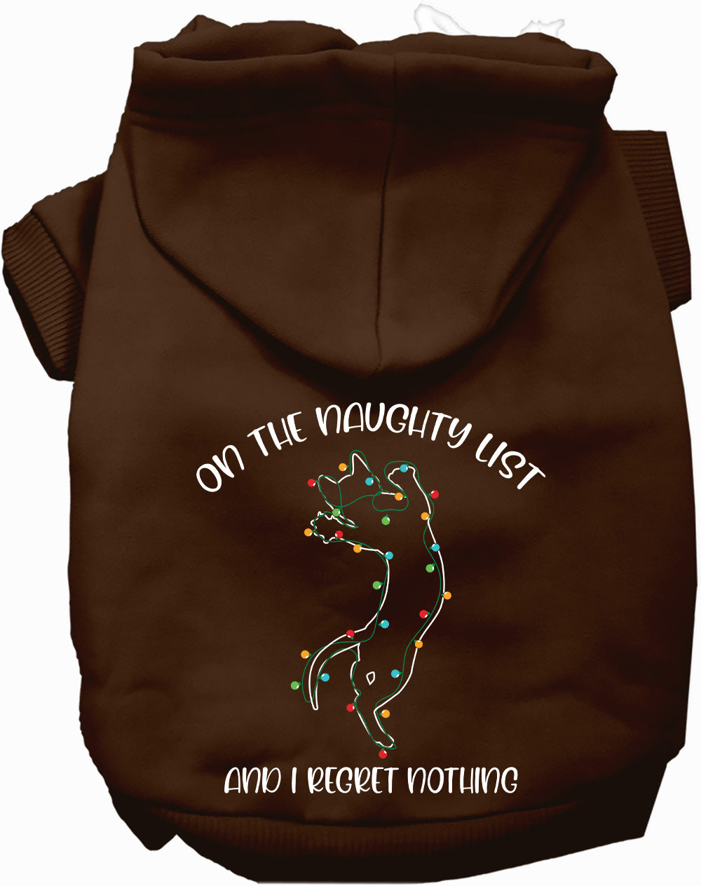 Kitty on the Naughty List Pet Hoodie