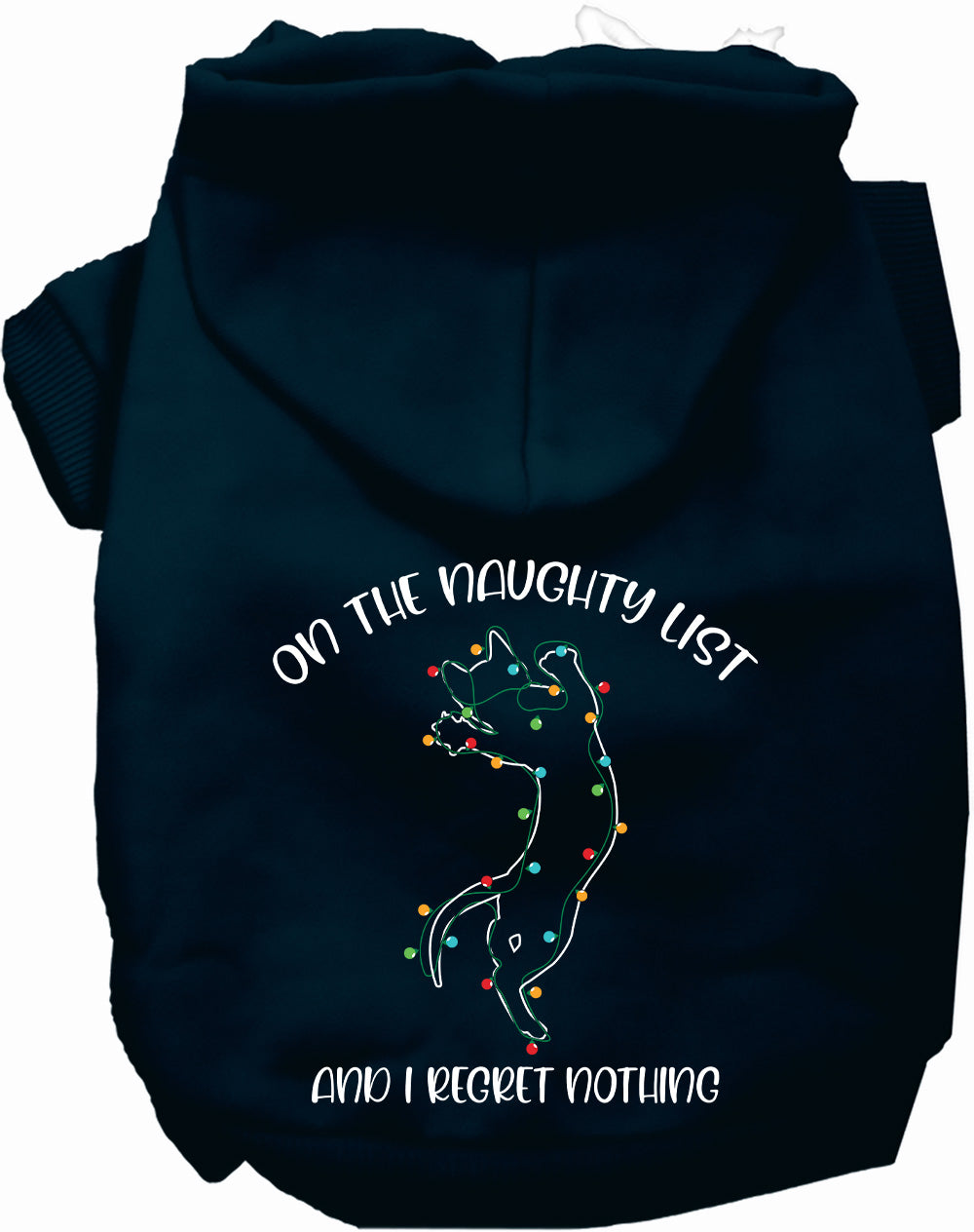 Kitty on the Naughty List Pet Hoodie