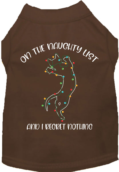 Kitty on the Naughty List Pet Shirt