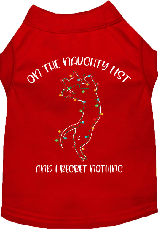 Kitty on the Naughty List Pet Shirt