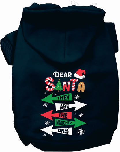 They're the Naughty Ones Christmas Pet Hoodie