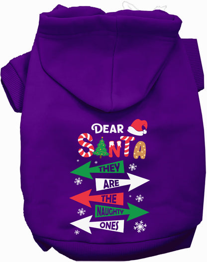 They're the Naughty Ones Christmas Pet Hoodie