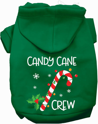 Candy Cane Crew Pet Hoodie