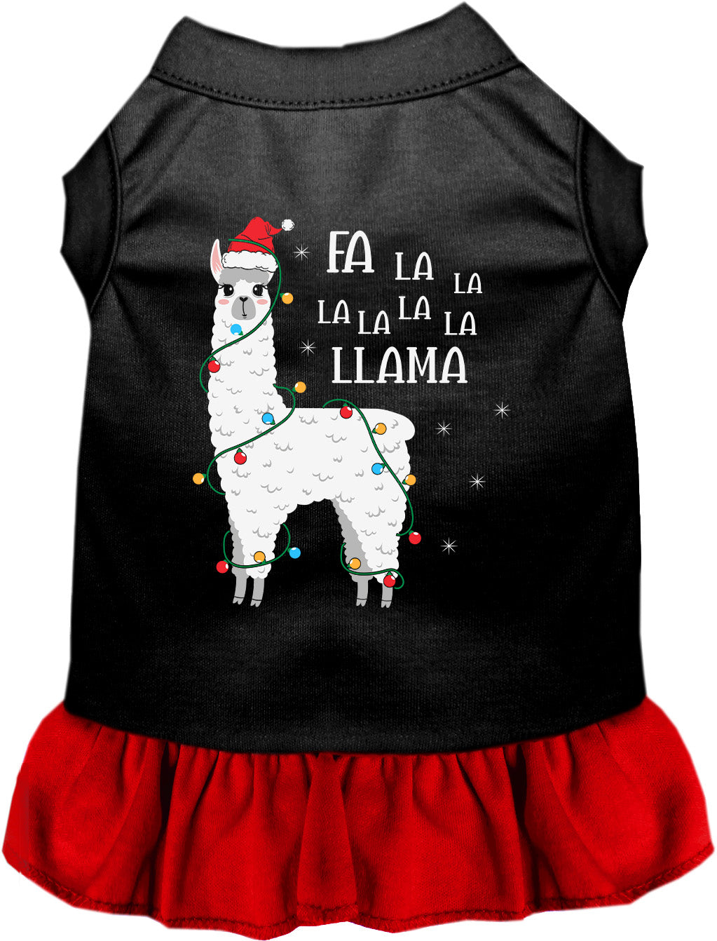 Falalala Llama Christmas Pet Dress