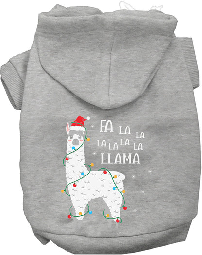 Falalala Llama Christmas Pet Hoodie