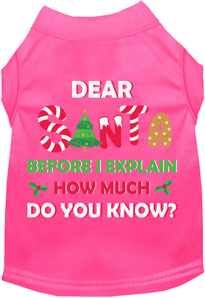 Santa, How Much? Pet Shirt