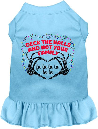 Deck the Halls, Not Your Family Christmas Pet Dress