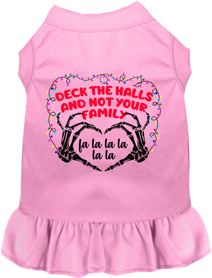 Deck the Halls, Not Your Family Christmas Pet Dress