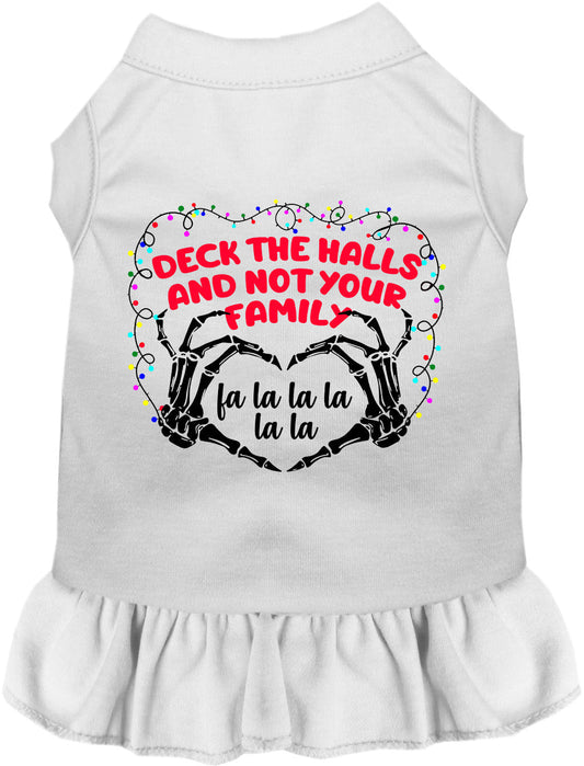 Deck the Halls, Not Your Family Christmas Pet Dress
