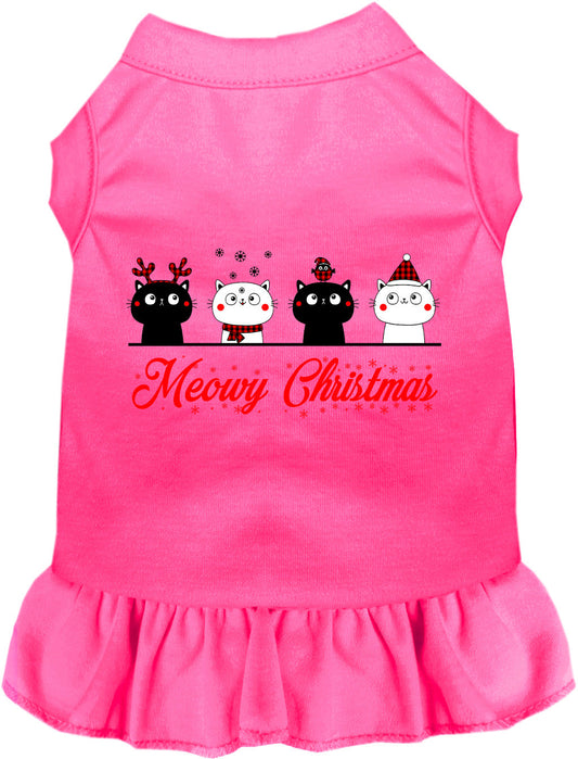 Meowy Christmas Pet Dress
