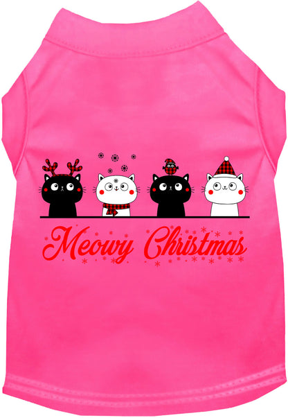 Meowy Christmas Pet Shirt